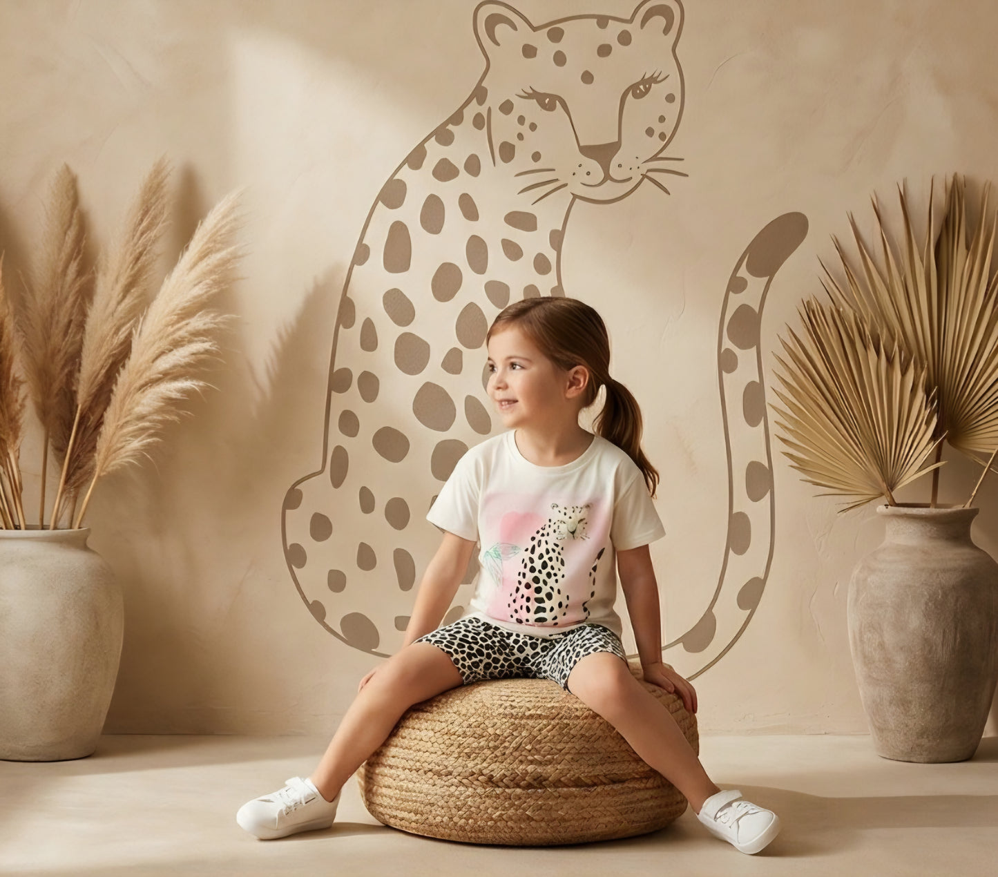 CONJUNTO BIKER ANIMAL PRINT
